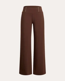 Wide Leg Hose Thermo mit Nieten