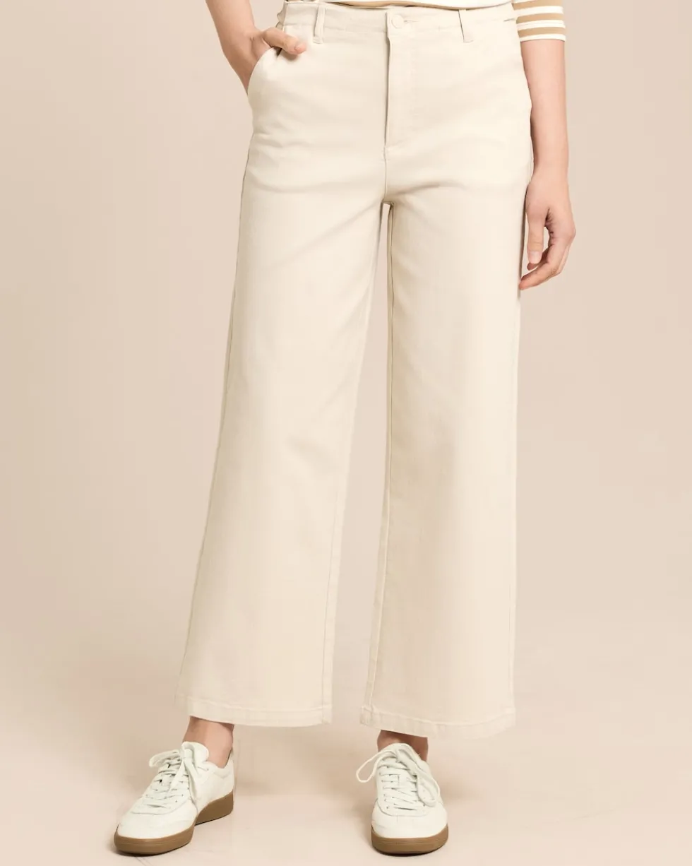 Wide Leg Jeans aus Baumwoll-Modal
