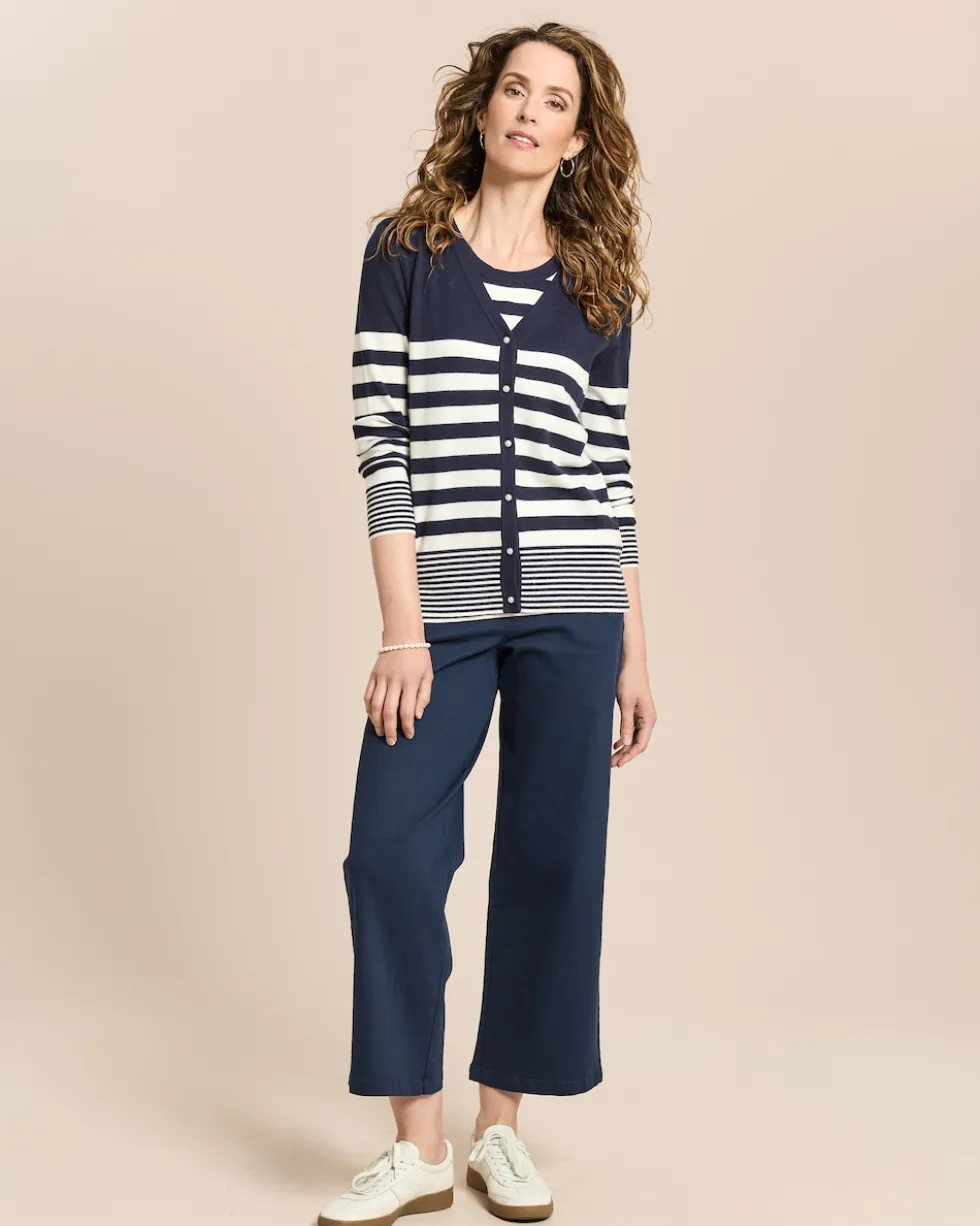 Wide Leg Jeans aus Baumwoll-Modal