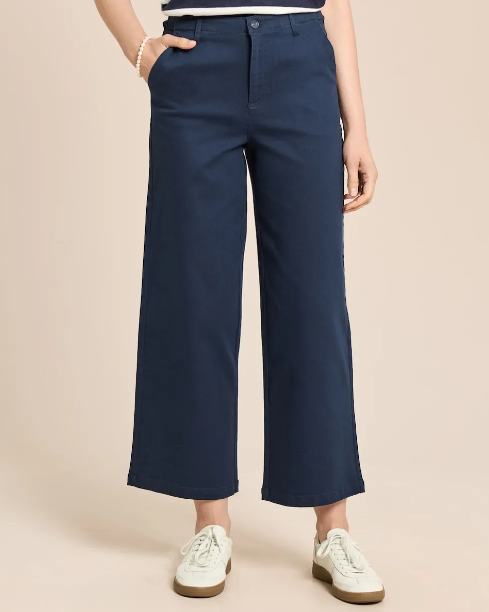 Wide Leg Jeans aus Baumwoll-Modal
