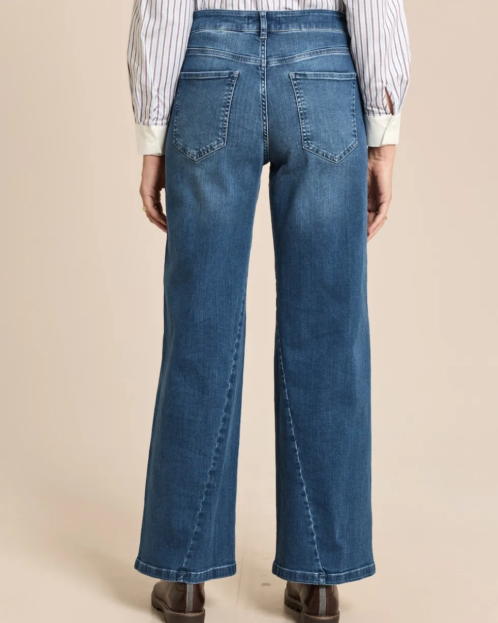 Wide Leg Jeanshose