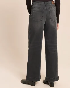 Wide Leg Jeans Hose Super Stretch