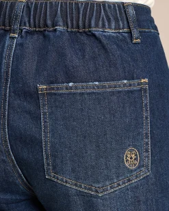 Wide Leg Jeans mit Bindegürtel