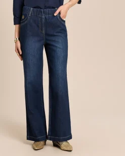 Wide Leg Jeans mit Rundumdehnbund