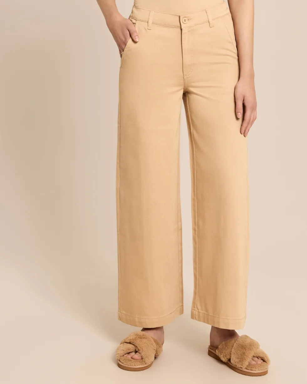 Wide-Leg-Jeans mit Teildehnbund
