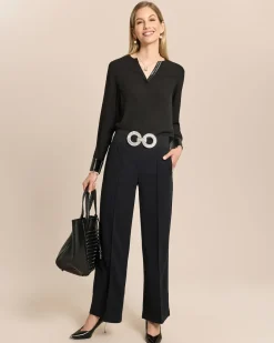 Wide Leg Joggpants mit Biese