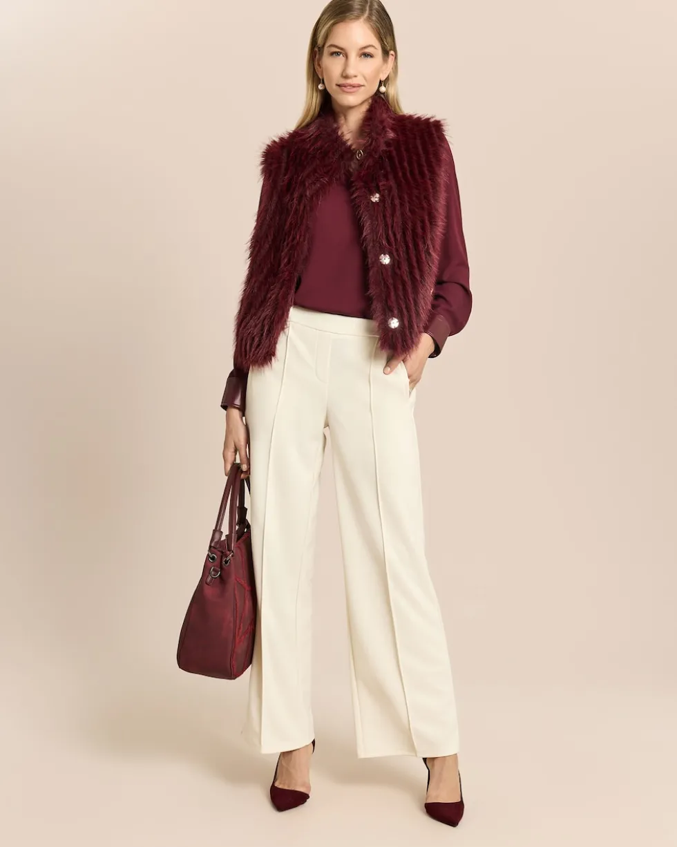 Wide Leg Joggpants mit Biese