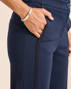 Wide Leg Ponte di Roma Hose