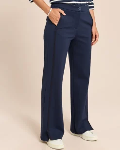 Wide Leg Ponte di Roma Hose
