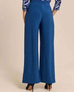 Wide Leg Schlupfhose mit Falte