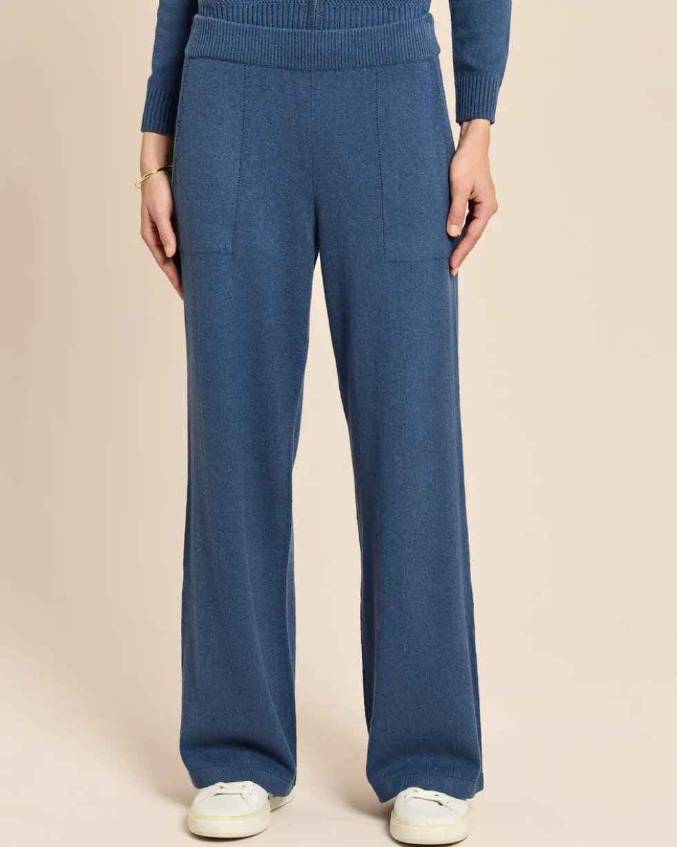 Wide Leg Strickhose