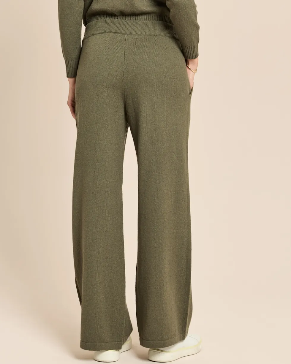 Wide Leg Strickhose