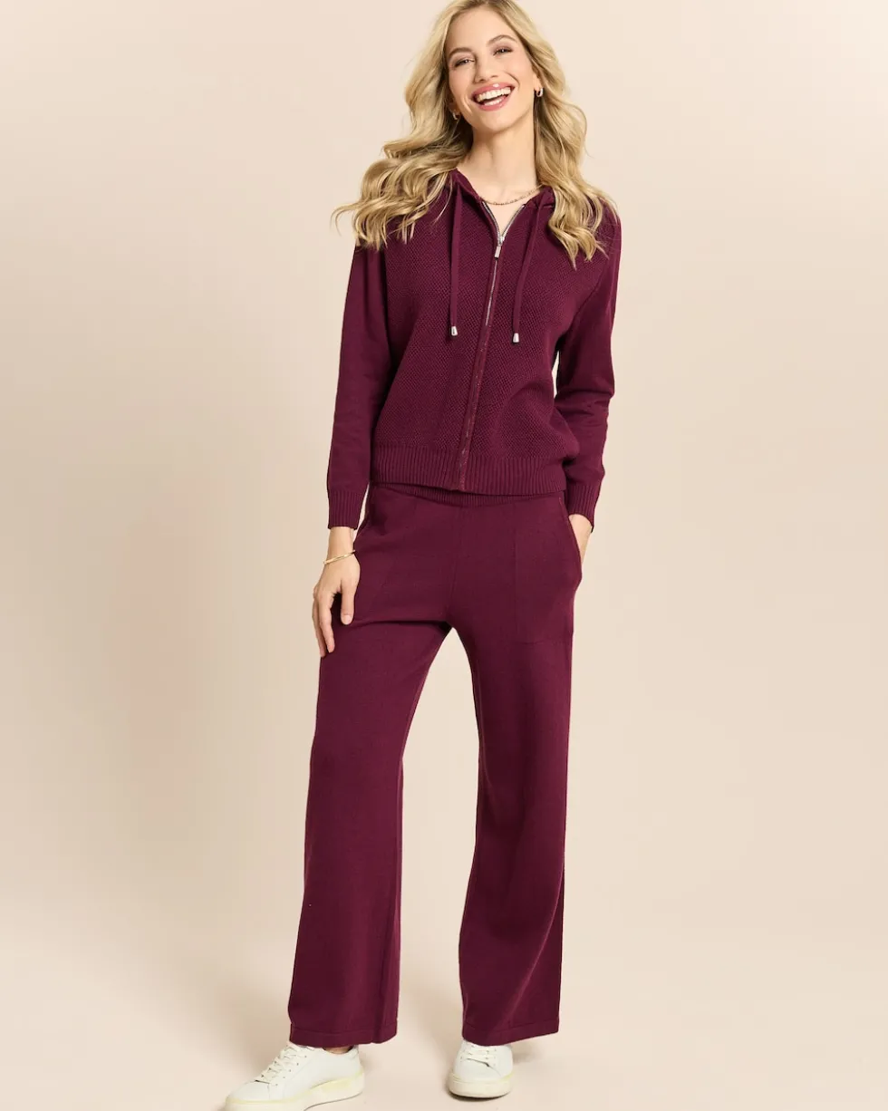 Wide Leg Strickhose