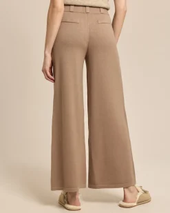 Wide Leg Strickhose