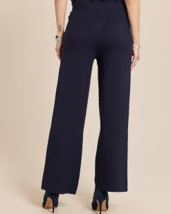 Wide Leg Strickhose