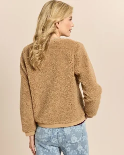 Wolljacke mit Teddy-Kragen