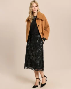 Wolljacke mit Teddy-Kragen