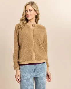Wolljacke mit Teddy-Kragen