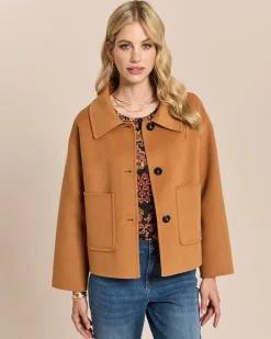 Wolljacke mit Teddy-Kragen
