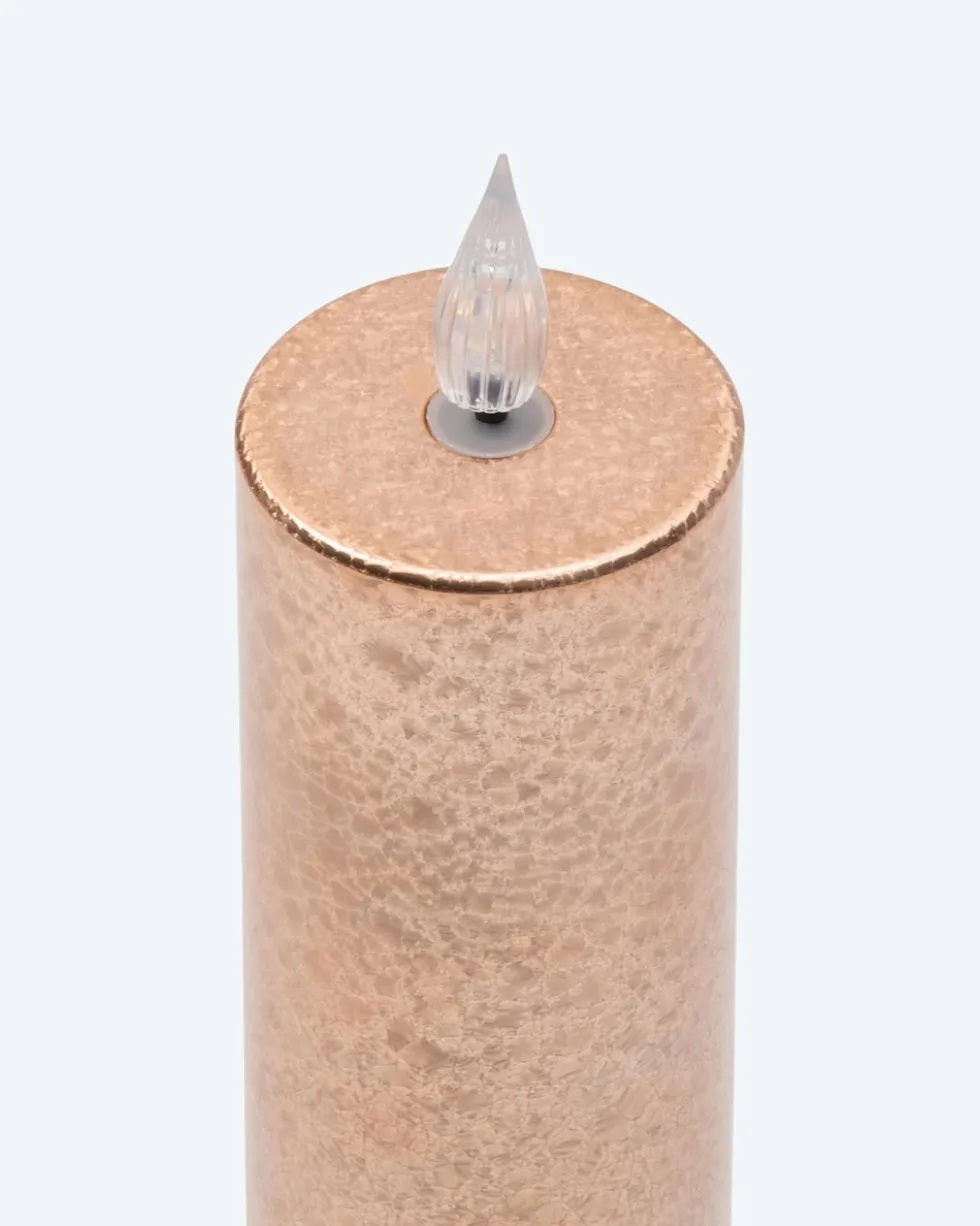 XXL-Kerzen "Metallic", 3tlg.