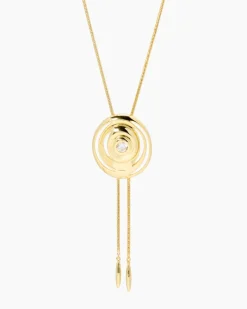 Y-Collier mit Zirkonia