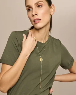 Y-Collier mit Zirkonia