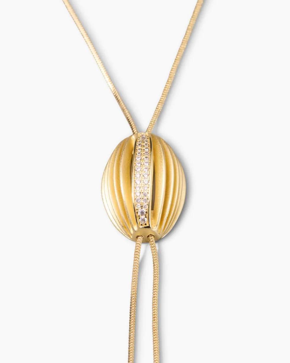 Y-Collier mit Zirkonia